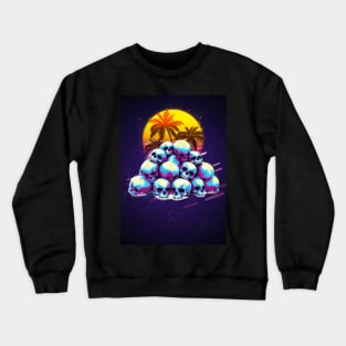 Skull retro80s Crewneck Sweatshirt